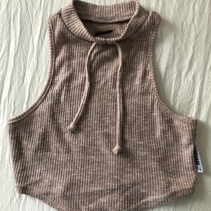 Gymshark Slounge Crop Top in Taupe Marl - Small